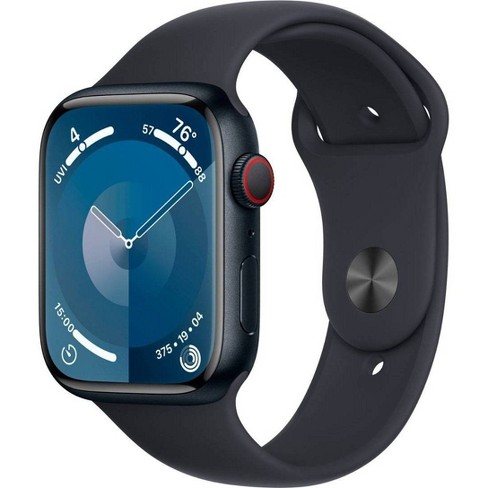 Apple Watch Series 9 Gps Cellular 2024 45mm Midnight Aluminum Case With Midnight Sport Band S m Target