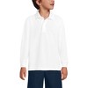 Lands' End School Uniform Kids Long Sleeve Mesh Polo Shirt - 4 of 4