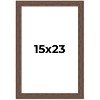 PosterPalooza | 15x23 Wide Barnwood Picture Frame, UV Acrylic, 6 Finishes - Grey, Brown, White, and Black - 2 of 4