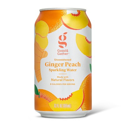 Good & Gather - Brandclub - Ginger Peach Sparkling Water