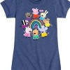 Girls' - Peppa Pig - Rebecca Pedro Emily Candy Suzy Zoe Danny Fitted Short Sleeve Graphic T-Shirt - 2 of 4