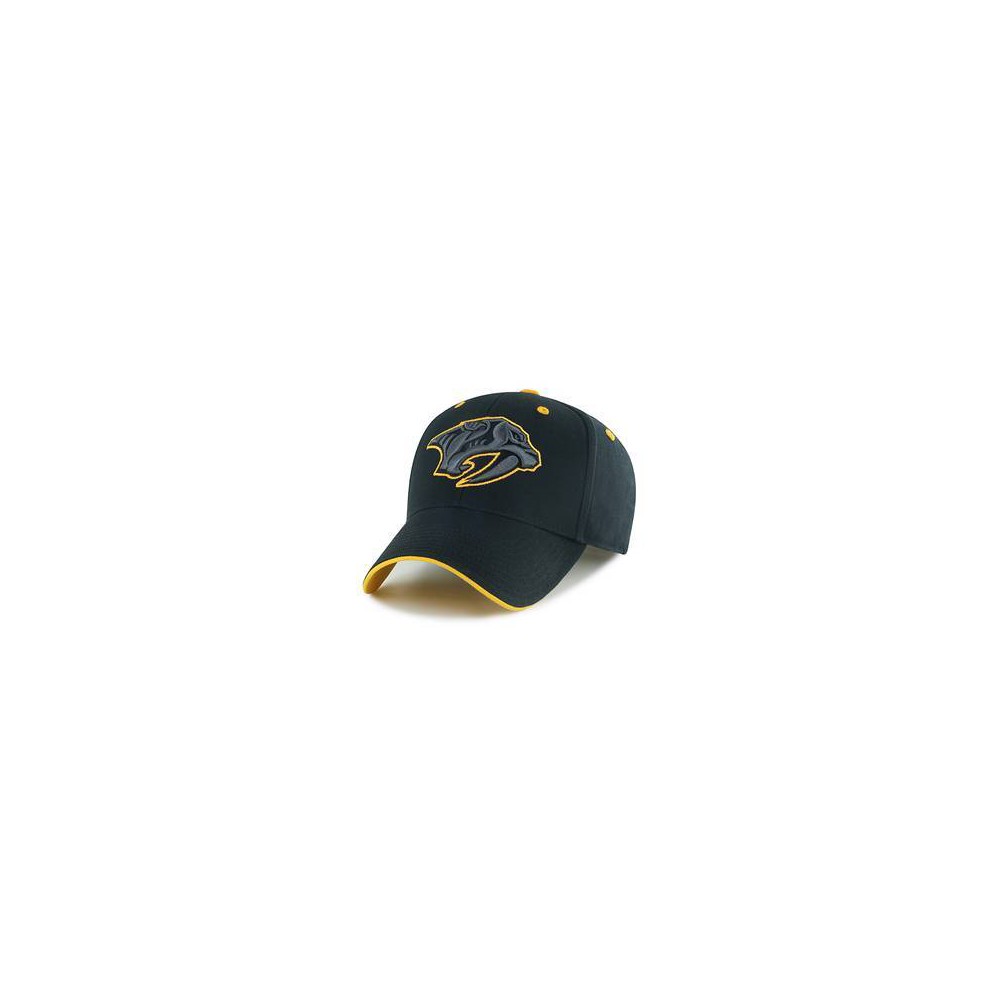 NHL Nashville Predators Black Money Maker Snap Hat: Cotton Adjustable Team Logo Cap
