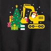 Boys' - Instant Message - Santa Excavator Christmas Presents Graphic Long Sleeve Fleece Sweatshirt - 2 of 4