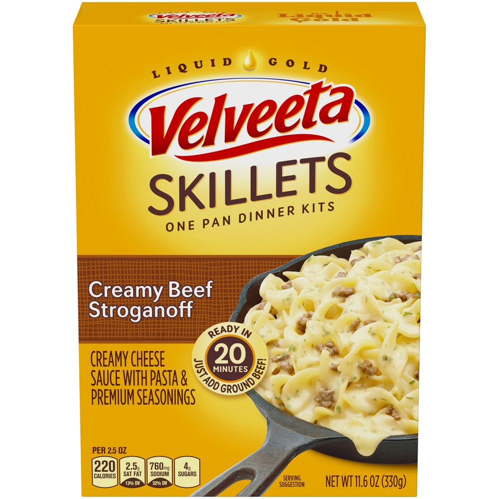 UPC 021000037490 product image for Velveeta Cheesy Skillets Creamy Beef Stroganoff 11.6 oz | upcitemdb.com