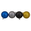 Northlight 60ct Shatterproof 3-Finish Christmas Ball Ornament Set 2.5" - Blue/Gold - 2 of 3