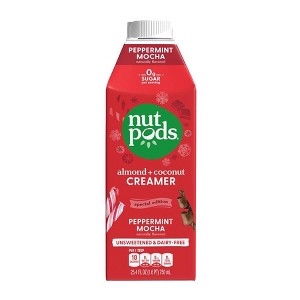 nutpods Unsweetened Peppermint Mocha Creamer - 25.4 fl oz - 1 of 4