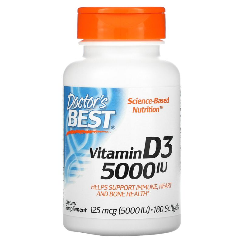 Doctor's Best Vitamin D3, Softgels, 1 of 4