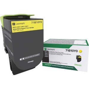 Lexmark Original Toner Cartridge - Yellow - Laser Printer Drums and Toner - 71B10Y0 - 1 of 1