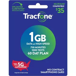 Tracfone $35 Smartphone Only Prepaid Card (Email Delivery)