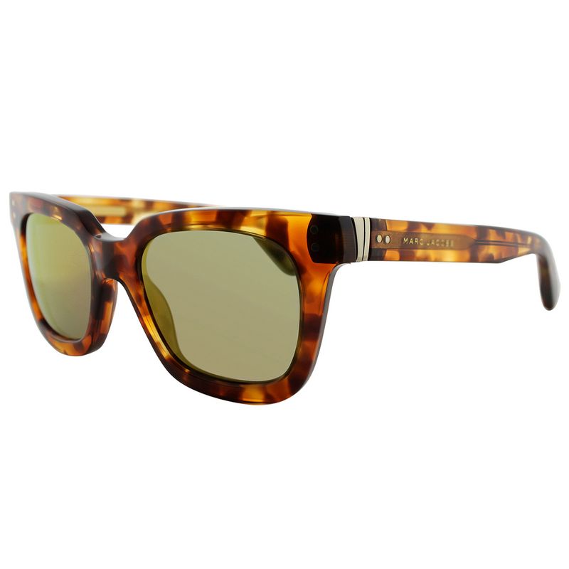 Marc Jacobs  6J5 UW Unisex Square Sunglasses Havana Gold 50mm, 1 of 4