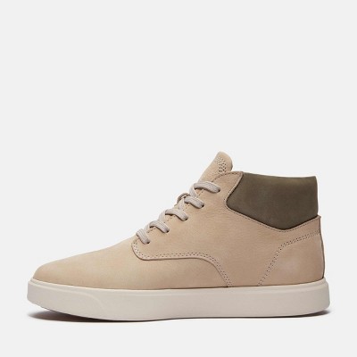 Мужские Timberland Men's Emerson Street Mid Sneaker, Light Taupe Nubuck, 8 — фото 2