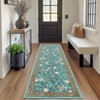 Modern Washable Area Rugs for Living Room Non Slip Stain Resistant Ultra Soft Floral Rug Carpet Floor Mat for Bedroom Dining Room Office - 2 of 4