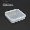 Unique Bargains Square Storage Container with Hinged Lid for Beads Craft 6 Pcs - 4 of 4