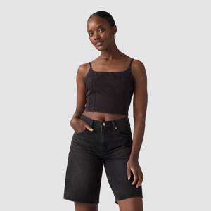 MEDI 2WAY DENIM LIKE OVER TANK TOP ブラック Levi's® Women's Jadine Denim Cami Tank Top : Target