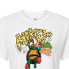 Women's - Teenage Mutant Ninja Turtles - Michelangelo AKA Mikey Cropped Graphic T-Shirt - 2 of 4