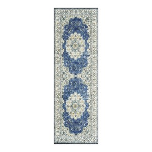 Garvee Boho Traditional Washable Area Rug, Foldable Non-Shedding Floor Mat with Low Pile Non-Slip Rubber Backing - 1 of 4