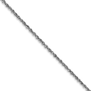 Black Bow Jewelry 1.7mm, 14k White Gold, Ropa Chain Necklace - 1 of 4