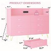 6 Drawer Dressers with Charging Station Chests of Drawers - 2 of 4