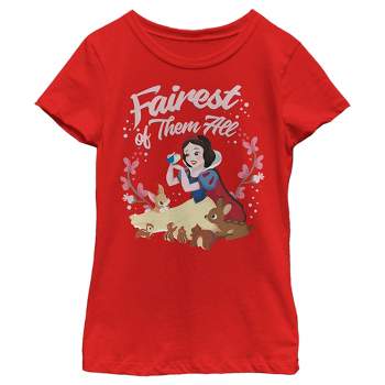Girl's Snow White and the Seven Dwarfs Fairest Princess T-Shirt