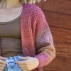 Women's Marled Chunky Knit Cardigan With Pockets - ANGIE - 4 of 4