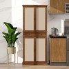 4 Door Kitchen and Dining Cabinet with 1 Drawer and 4 Adjustable Inner Shelves - Maison Boucle - 2 of 4