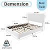 Dyonery Boucle Bed Frame with Adjustable Headboard, Soft Cloud Bed Frame with Teddy Fabric & Anti-Collision Rounded Corners, Easy Assembly - 2 of 4