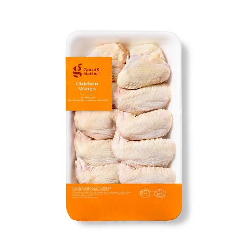 Great Value All Natural Chicken Wing Sections, 4 lb (Frozen