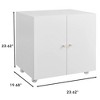 NicBex 4 Drawer Mobile File Cabinet with Casters,Office Cabinet with Round Knobs Design,Modern Storage Cabinet,Filing Cabinets for Home Office - 3 of 4