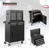 Aghana Digitals 2-in-1 Steel Rolling Tool Cabinet with 5 Lockable Drawers, Detachable Top, - 2 of 4