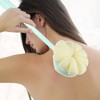 Unique Bargains Double-sided Long Handle Bath Brush 14.17"x3.54"x2.56" 1 Pc - 2 of 4