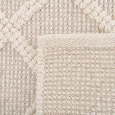 Vanilla Bean Hand-Knotted Wool Geometric 2'2" x 3'1" Indoor Rug