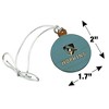 Johns Hopkins University Primary Logo Mini Small Tiny Wood Christmas Tree Holiday Ornament - 4 of 4