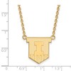 Black Bow Jewelry 14k Yellow Gold Illinois Fighting Illini NCAA Necklace 18 Inch - 2 of 4
