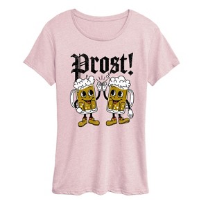 Women's - Instant Message - Oktoberfest Prost Beers Short Sleeve Graphic T-Shirt - 1 of 4