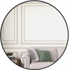 FONTOI 36 Inch Bathroom Mirror Contemporary Round Wall Mounted Metal Frame Mirror with Shatter Resistant Design for Bedroom, Black, 36"*36"*1.1" - 4 of 4