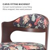 NicBex Set of 2 Swivel Adjustable Height Bar Stools,Modern Bar Chair with Solid Wood Backrest for Dining Room,Kitchen,Counter,Brown - 3 of 4