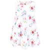 Hudson Baby Infant and Toddler Girls Cotton Dress and Cardigan Set, Butterfly Floral - 4 of 4
