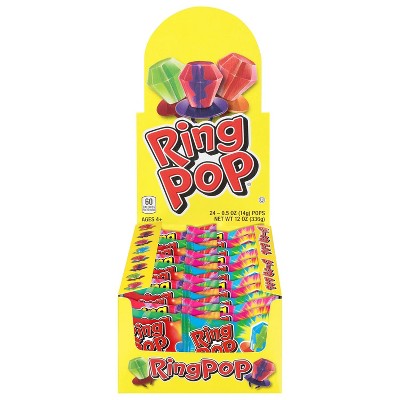 Ring Pop Individually Wrapped Lollipop Variety Pack (1 Box of 24)
