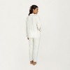 Anna-Kaci Lounge Women's 2-Piece Set Long Sleeve Button Front Pajama Top with Contrast Piping and Relaxed Fit Pants - 3 of 4