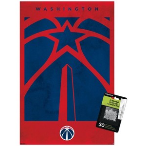 Trends International NBA Washington Wizards - Logo 25 Unframed Wall Poster Prints - 1 of 4