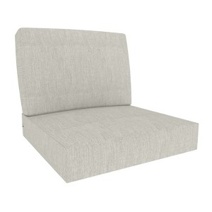 Covers&All Outdoor Sunbrella Deep Seat Cushion Set, Water, UV & Fade Resistant Seat & Back Cushions for Outdoor Furniture - 1 of 4