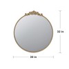 Runesay Round Mirror, Wall Mounted Mirror with Metal Frame for Bathroom Living Room - 2 of 4