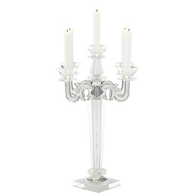 candelabra glass candle holders