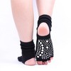 Anna-Kaci Women's Open Toe Grip Yoga Socks with Anti-Slip Sole and Cut-Out Instep Design for Pilates and Barre Workouts Comfort - 2 of 4
