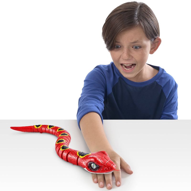 Robo Alive Robotic Red Snake Toy by ZURU, 4 of 7