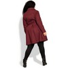 Women's Plus Size Blushing Belle Coat - port | CITY CHIC - 3 of 4