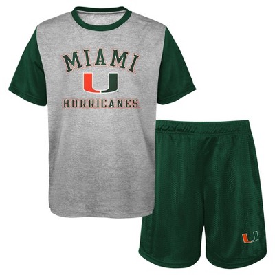 NCAA Miami Hurricanes Toddler Boys' T-Shirt & Shorts Set