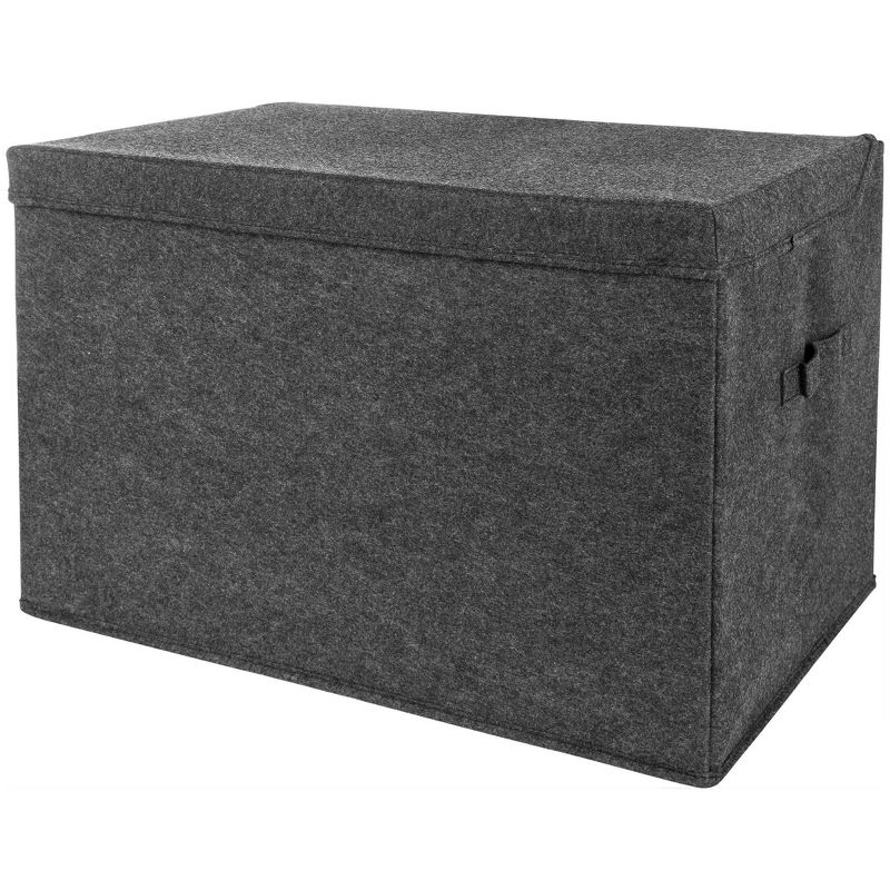 Sammy &#38; Lou Printed Felt Toy Chest - Charcoal Gray, 3 of 8
