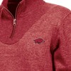 NCAA Arkansas Razorbacks Women's Quarter Zipped Sweatshirt - 3 of 3