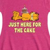 Girls' - Garfield - Just Here For Cake Fit & Flair Cap Sleeve Dress - 2 of 2